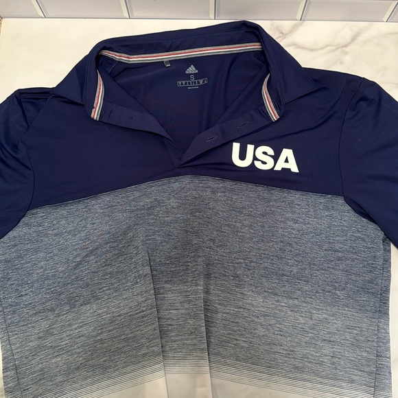 Adidas official Team USA Golf polo. Navy and white. Size small. Great condition. - Picture 1 of 2